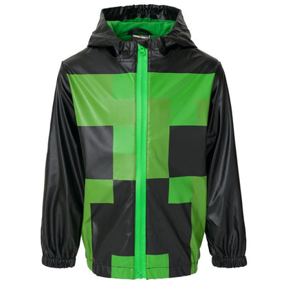 جاكيت Minecraft Creeper بسحاب للأطفال الصغار والكبار