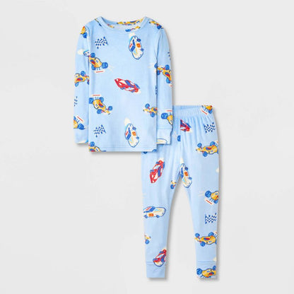 Toddler Boys' 2pc Snuggly Soft Snug Fit Pajama Set - Cat & Jack™