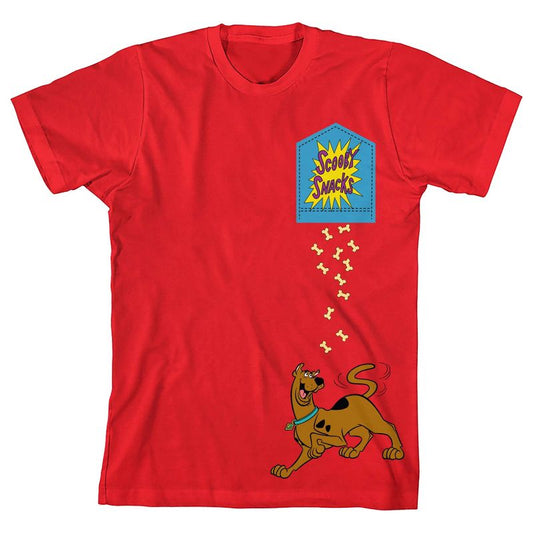 Scooby Doo Scooby Snacks Boy's Red T-shirt