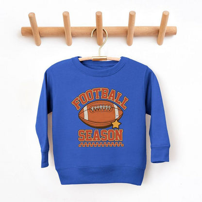 The Juniper Shop Football Season Star Toddler Graphic Sweatshirt