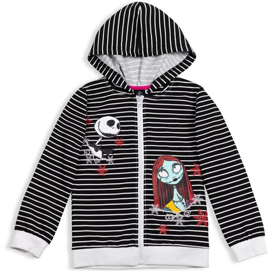 Disney Nightmare Before Christmas  Jack Skellington Sally Girls French Terry Hoodie Toddler