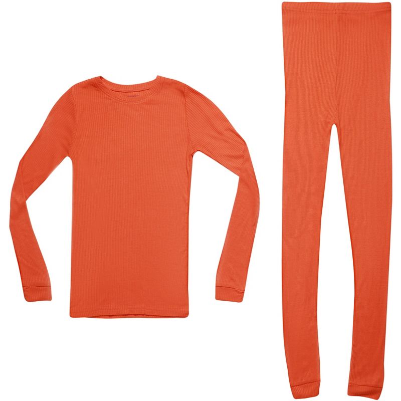 Prince Of Sleep Boys Solid Pajama Sets - Snug Fitting Ribbed PJ Tops & Bottoms for Boys