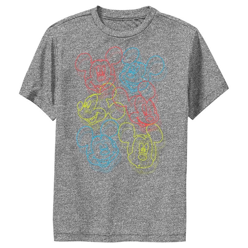 تي شيرت أداء ميكي ماوس نيون من ديزني للأولاد