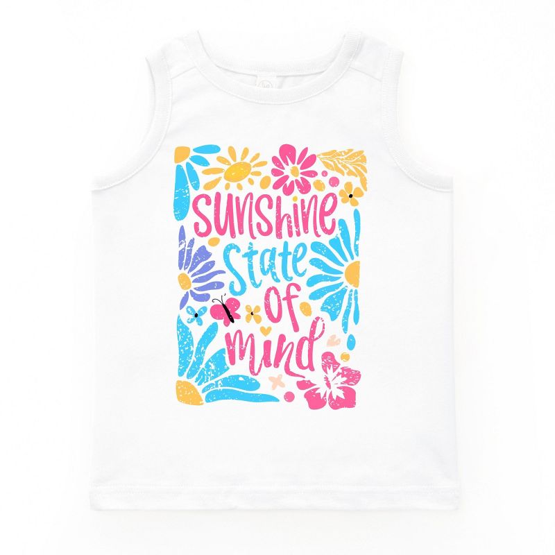 The Juniper Shop Boho Sunshine State Of Mind Flowers Youth Tank Top