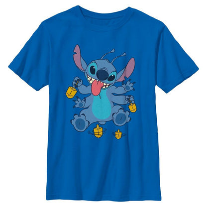Boys Lilo & Stitch Alien Playing With Spinning Top T Shirt