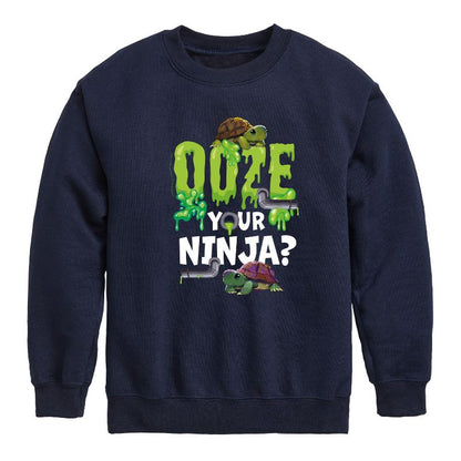 Boys' - Teenage Mutant Ninja Turtles Mutant Mayhem - Ooze Your Ninja Graphic Long Sleeve Fleece Sweatshirt
