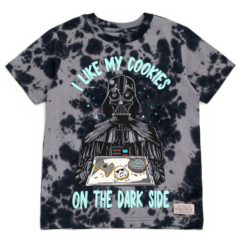 تي شيرت عائلي متطابق من Star Wars Star Wars Darth Vader لعيد الأب، من طفل صغير إلى كبير