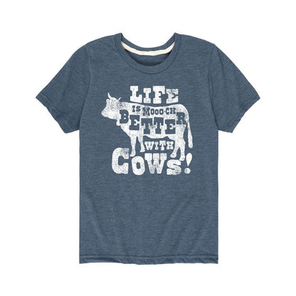 Boys' - Country Casuals - Life Is Better With Cows Short Sleeve Graphic T-Shirt