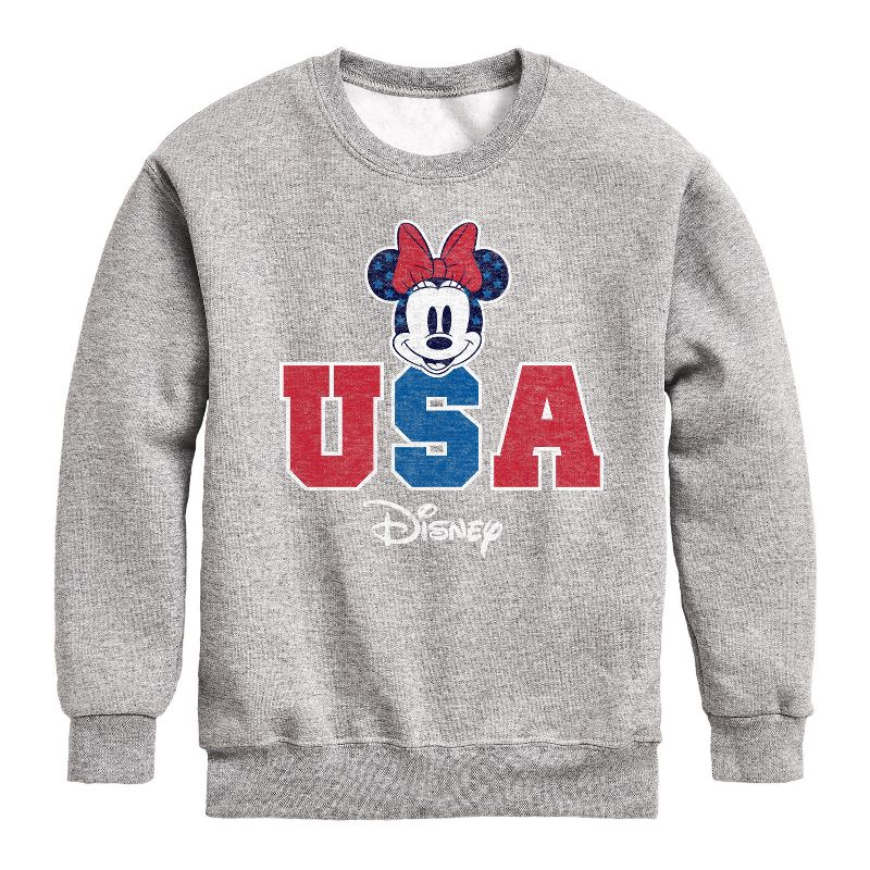 Boys' - Disney - Americana Graphic Long Sleeve Fleece Sweatshirt