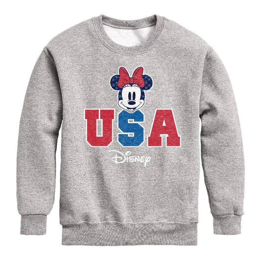 Boys' - Disney - Americana Graphic Long Sleeve Fleece Sweatshirt
