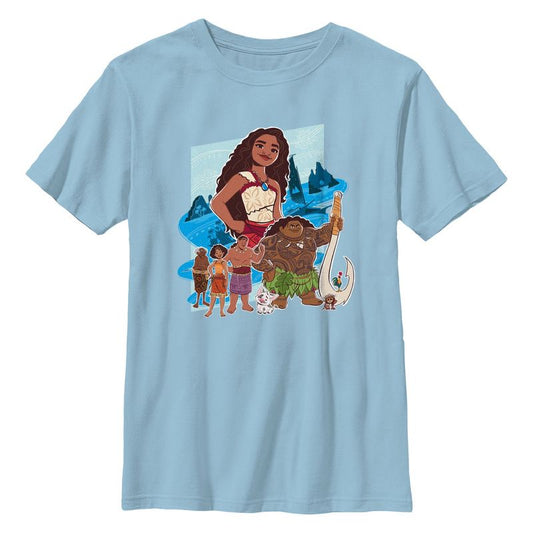 تي شيرت موانا 2 كرو بورتريه للأولاد