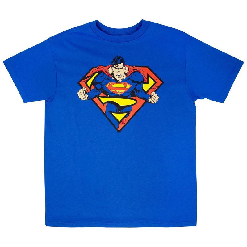 Kids Superman In Shield T-Shirt