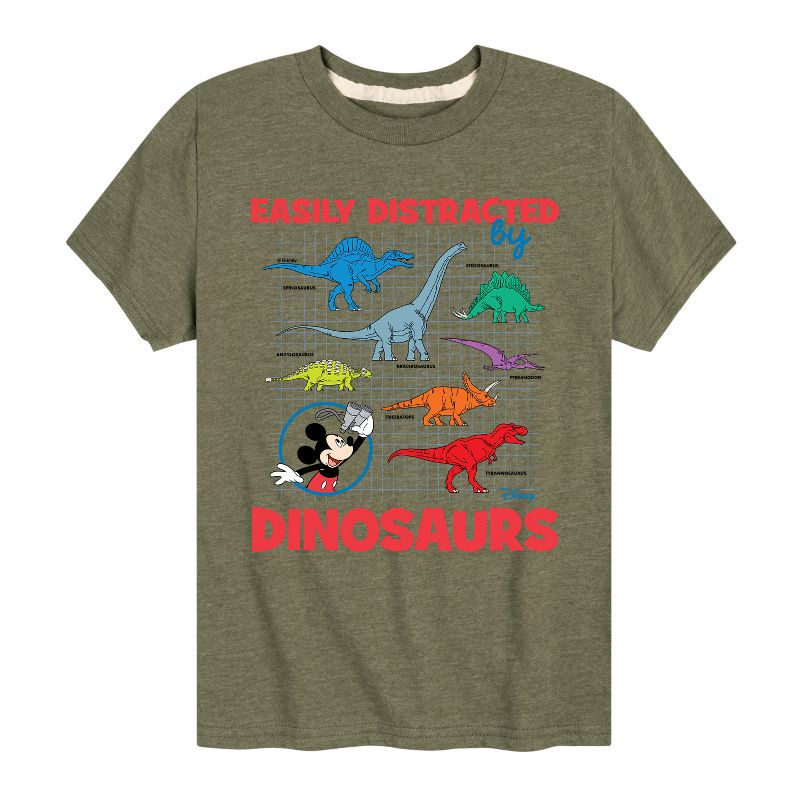 Boys' - Disney - Easily Distracted By Dinosaurs Short Sleeve Graphic T-Shirt
