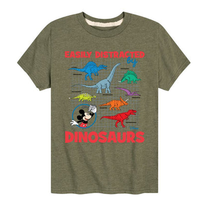 Boys' - Disney - Easily Distracted By Dinosaurs Short Sleeve Graphic T-Shirt