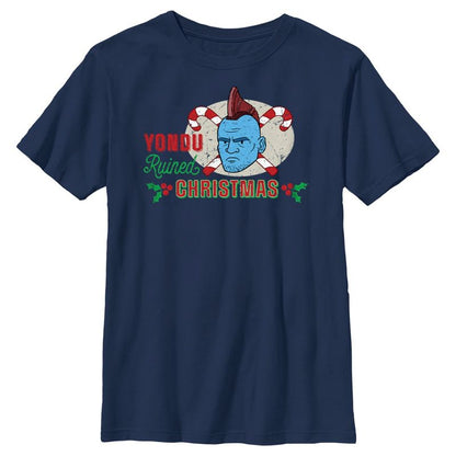تي شيرت أولاد من Guardians of the Galaxy Holiday Special Yondu Ruined Christmas Animated T-Shirt