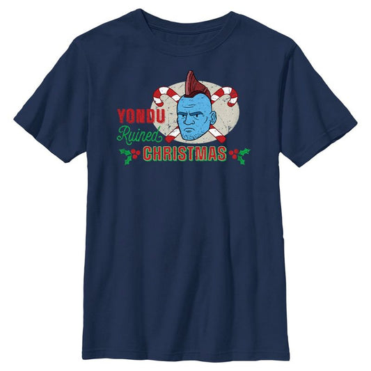 تي شيرت أولاد من Guardians of the Galaxy Holiday Special Yondu Ruined Christmas Animated T-Shirt