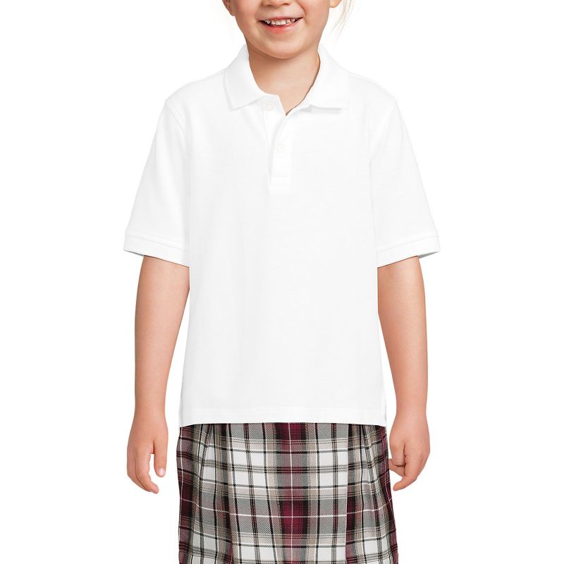 Lands' End School Uniform Kids Short Sleeve Mesh Polo Shirt