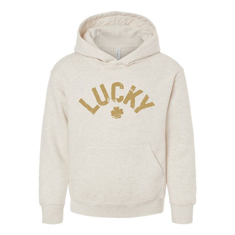 The Juniper Shop Lucky Arched Distressed Youth Graphic Hoodie