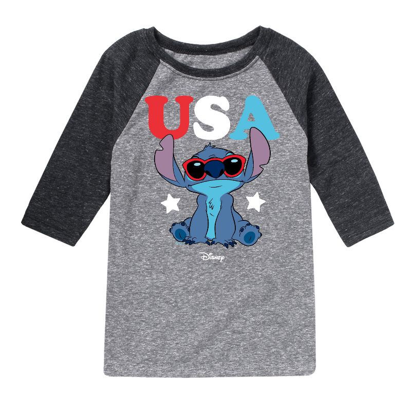 تي شيرت برسومات راجلان من ستيتش الولايات المتحدة الأمريكية - نظارات شمسية ليلو وستيتش للأولاد