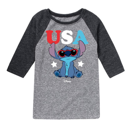 تي شيرت برسومات راجلان من ستيتش الولايات المتحدة الأمريكية - نظارات شمسية ليلو وستيتش للأولاد