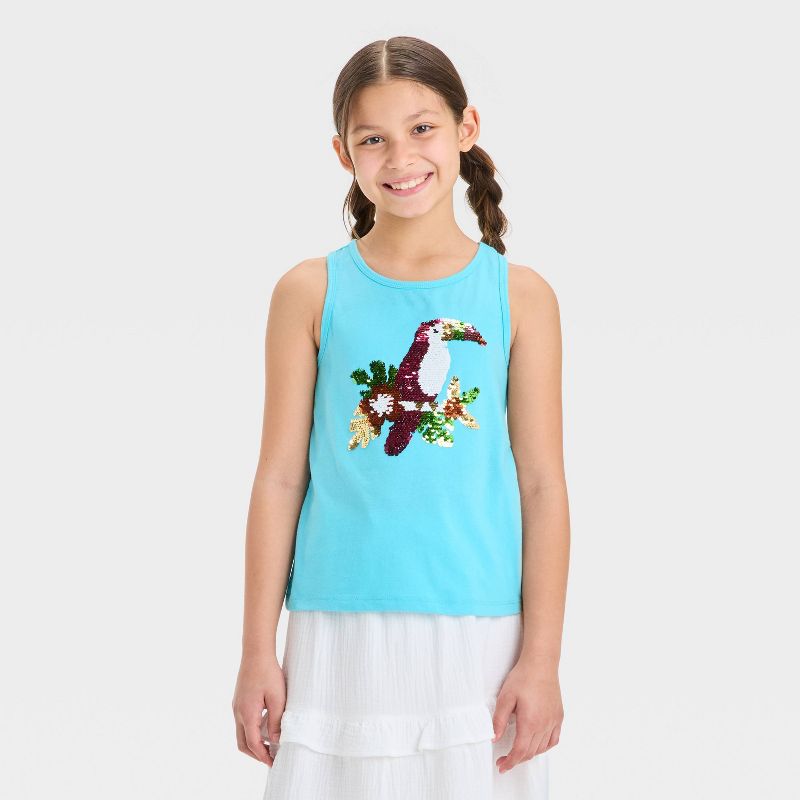 Girls' Flip Sequin Tank Top - Cat & Jack™
