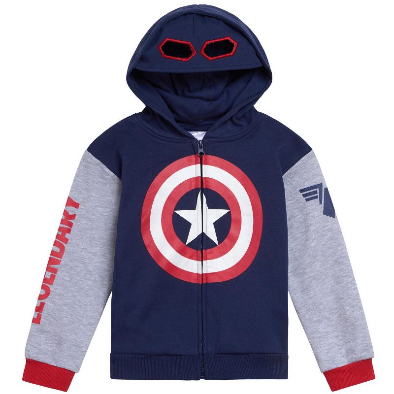 Marvel Spider-Man Avengers Fleece Zip Up Cosplay Hoodie Little Kid to Big Kid