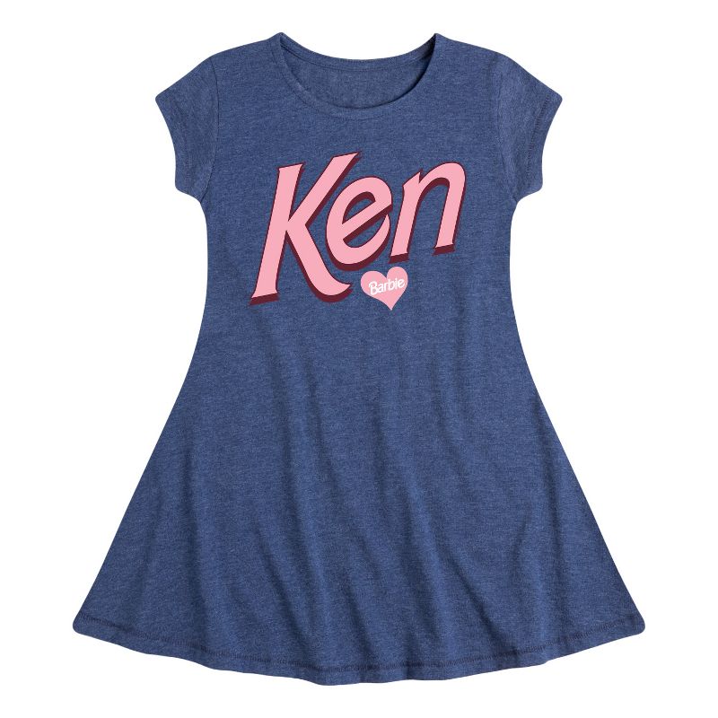 فستان باربي كين هارتس فيت آند فلاير بأكمام قصيرة للبنات