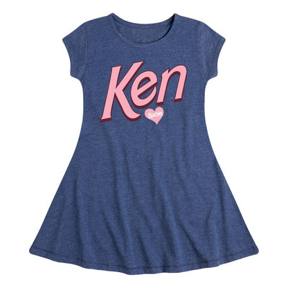 فستان باربي كين هارتس فيت آند فلاير بأكمام قصيرة للبنات