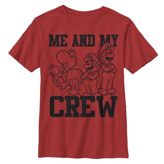 تي شيرت نينتندو ماريو وفريقه للأولاد
