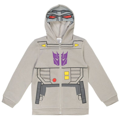 Transformers Optimus Prime Bumblebee Megatron Fleece Zip Up Hoodie Little Kid to Big Kid