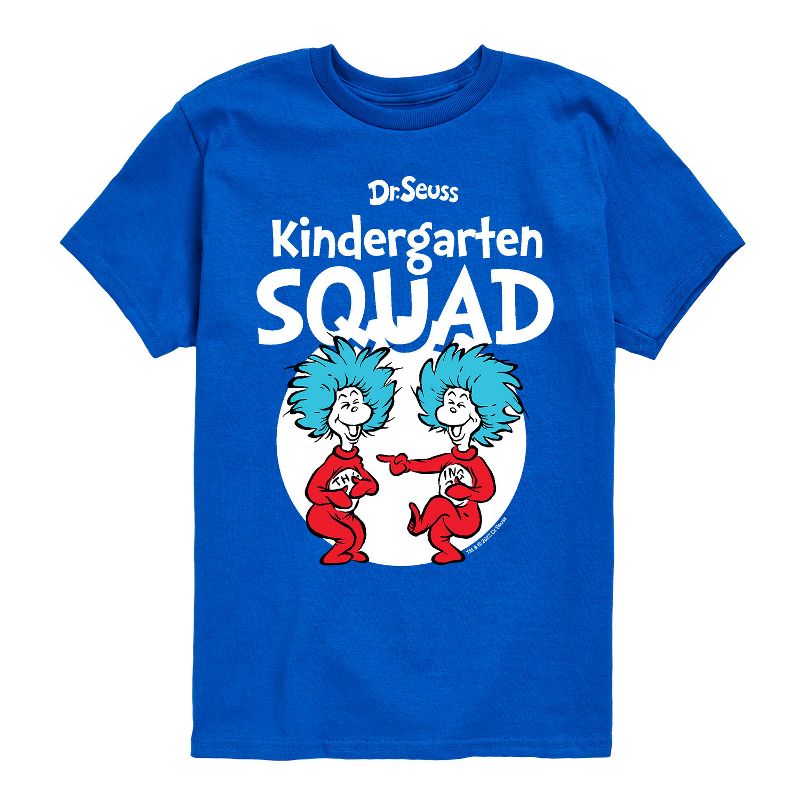 تي شيرت جرافيكي بأكمام قصيرة للأولاد من سلسلة "الشيء 1 الشيء 2" من سلسلة "دكتور سوس"