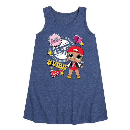 Girls' - LOL Surprise! - M.C. Swag Vibe Graphic Sleeveless Aline Dress