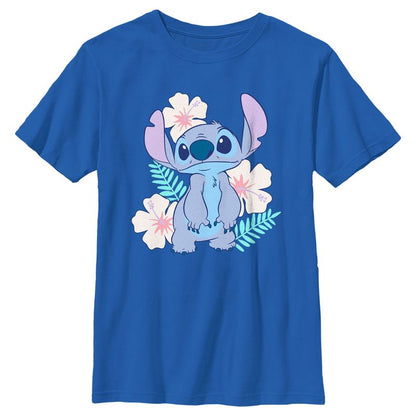 Boy's Lilo & Stitch Floral Stitch T-Shirt