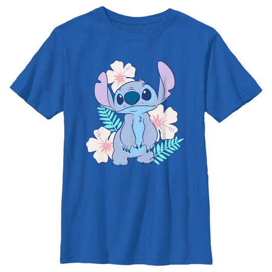 Boy's Lilo & Stitch Floral Stitch T-Shirt