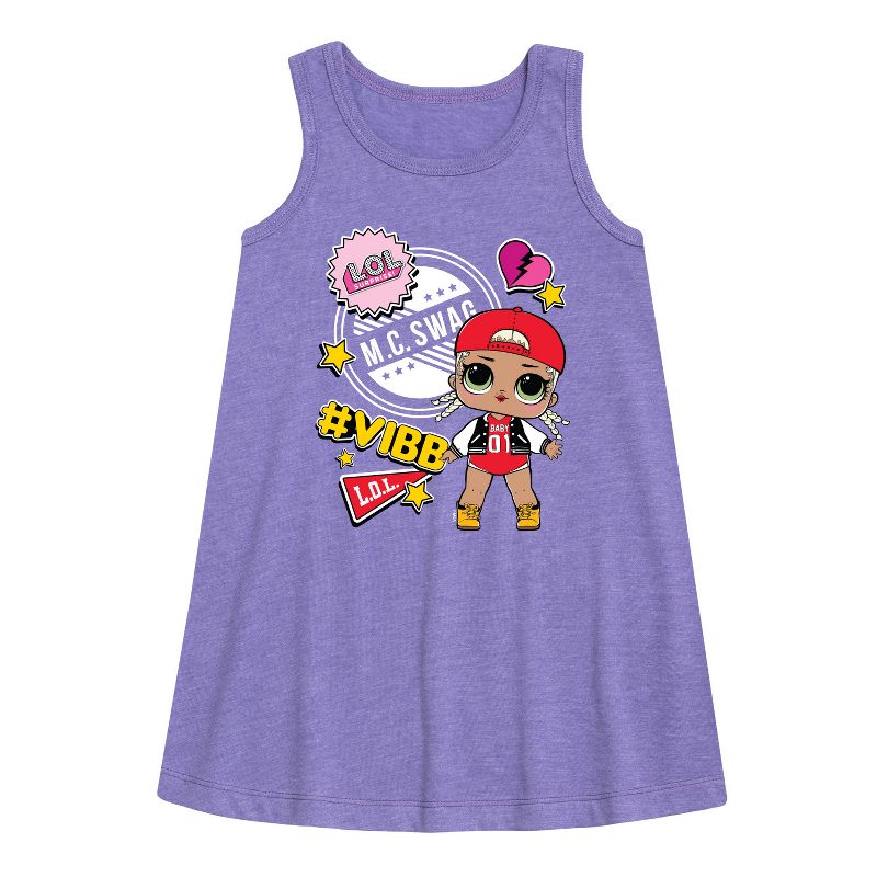 Girls' - LOL Surprise! - M.C. Swag Vibe Graphic Sleeveless Aline Dress