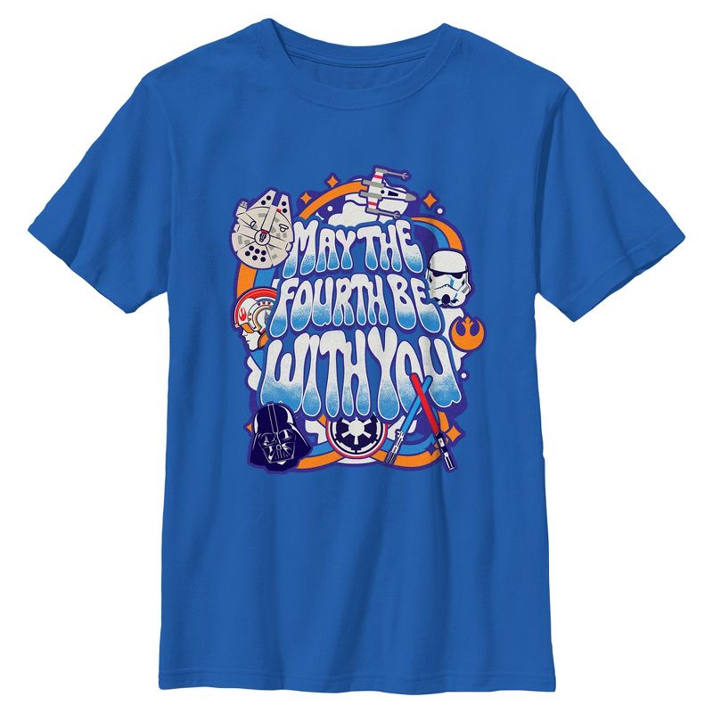 Boys Star Wars May The 4th Be With You T Shirt