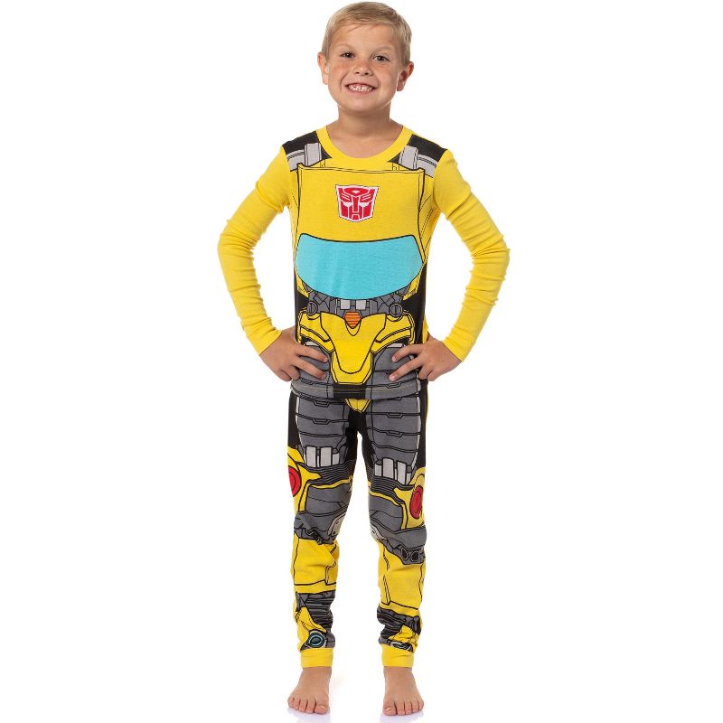 Boy's Sleepwear Classic Cartoon Character Tight Fit Long Sleeve Sleep Pajama Set