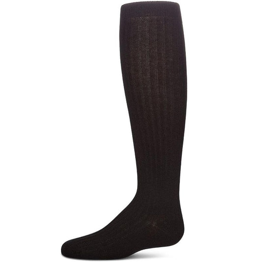 Memoi Ribbed Cotton Blend Knee High Sock