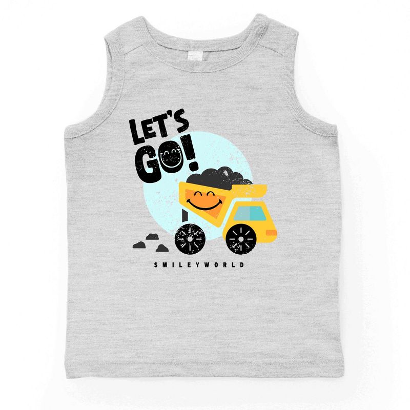 قميص بدون أكمام للشباب من The Juniper Shop SmileyWorld Let's Go Dump Truck