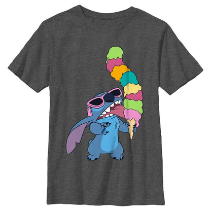 Boy's Lilo & Stitch Ice Cream Lover Stitch T-Shirt