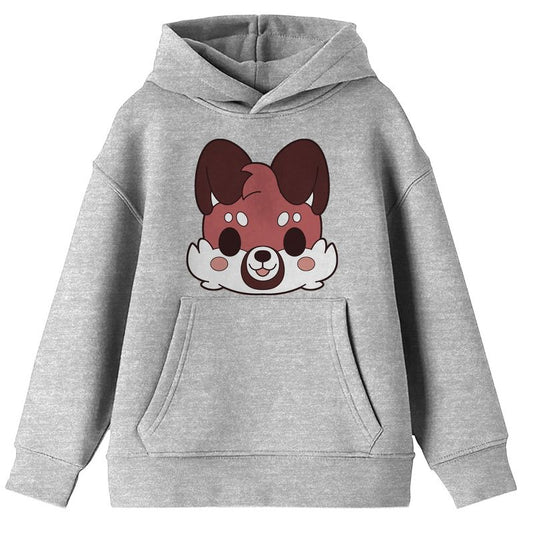 Tasty Peach Adzuki The Redbean Red Panda Long Sleeve Athletic Heather Youth Hooded Sweatshirt