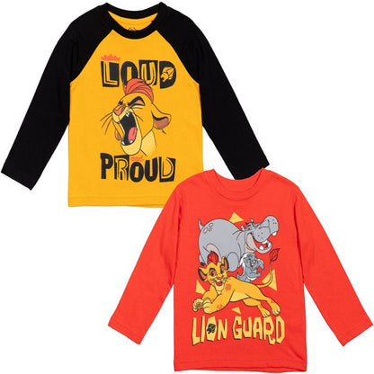 Disney Pixar 2 Pack Cosplay Raglan Long Sleeve T-Shirts