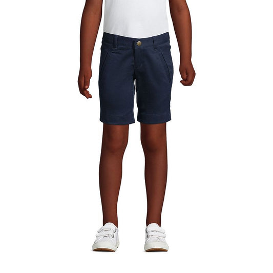 Lands' End School Uniform Kids Stretch Chino Bermuda Shorts