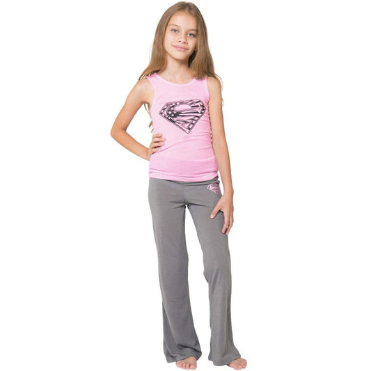 DC Comics Girls Superman Supergirl Americana Yoga Pajama Set