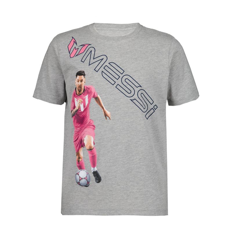 Boys' Messi Short Sleeve Graphic T-Shirt - Gray