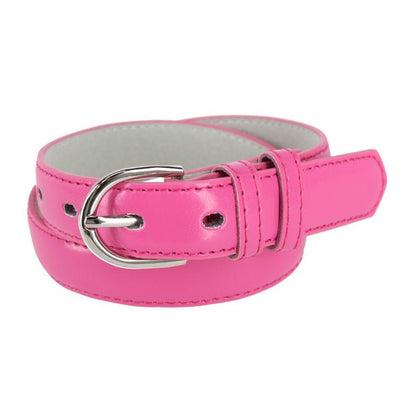 CTM Kid's Leather 1 inch Basic Dress Belt