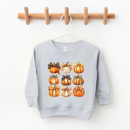 The Juniper Shop Coquette Fall Pumpkin Chart Youth Ultra-Soft Graphic Sweatshirt