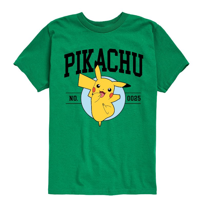 تي شيرت جرافيكي بأكمام قصيرة للأولاد - بوكيمون - بيكاتشو كوليجيت