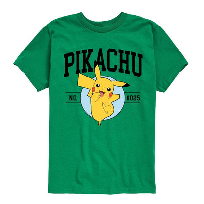 تي شيرت جرافيكي بأكمام قصيرة للأولاد - بوكيمون - بيكاتشو كوليجيت