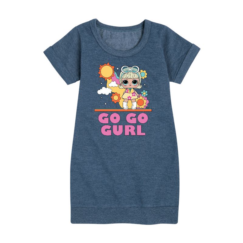Girls' - LOL Surprise! - Go Go Gurl Graphic Short Sleeve Fleece Dress